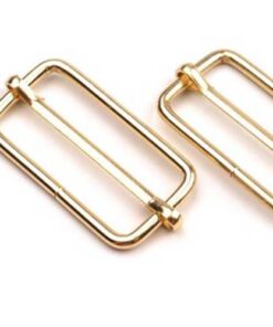 Stegschnalle / Schieber - 40mm - gold