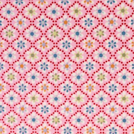 Baumwolle - "Julia 4" rosa / bunt