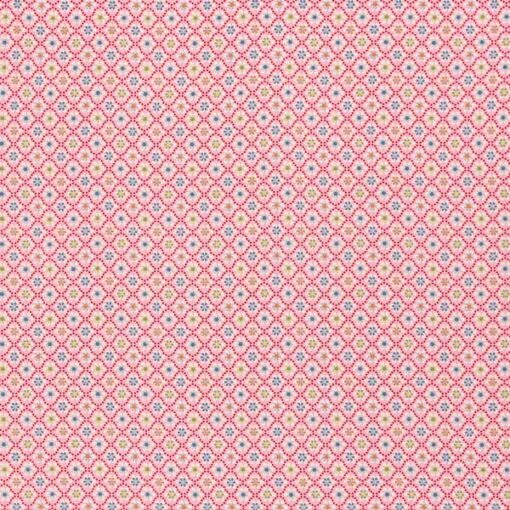 Baumwolle - "Julia 4" rosa / bunt
