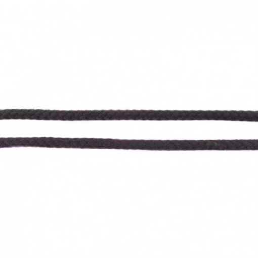 Baumwollkordel 8 mm - schwarz