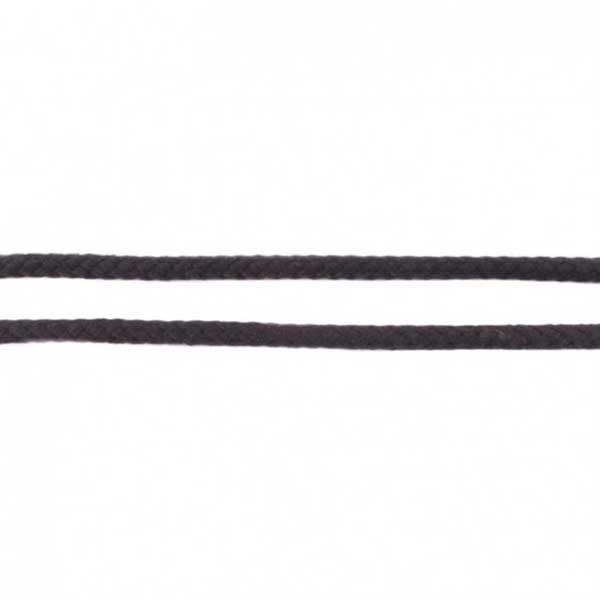 Baumwollkordel 8 mm - schwarz