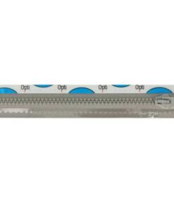 Krampenreissverschluss OPTI 5 mm - teilbar  - 30 bis 60 cm - hellgrau