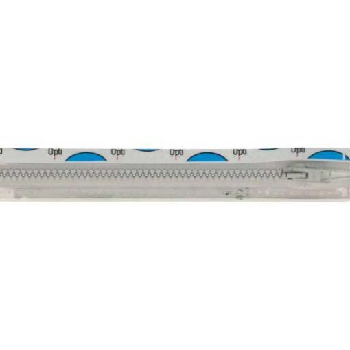 Krampenreissverschluss OPTI 5 mm - teilbar  -  lichtgrau 30 cm