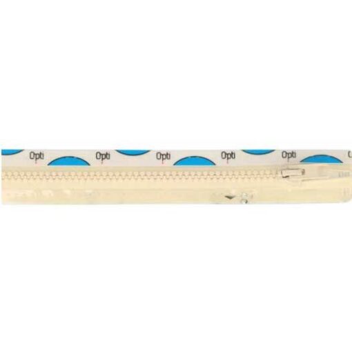 Krampenreissverschluss OPTI 5 mm - teilbar  - creme 55 cm