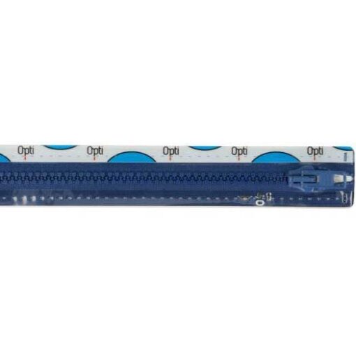 Krampenreissverschluss OPTI 5 mm - teilbar  - dunkelblau 40 cm