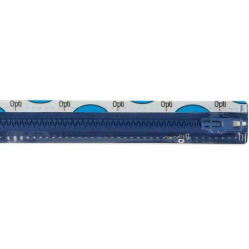 Krampenreissverschluss OPTI 5 mm - teilbar  - mitteljeansblau 35 cm