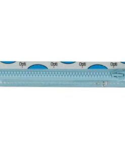 Krampenreissverschluss OPTI 5 mm - teilbar  - hellblau 30 cm