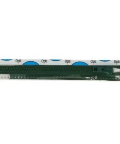 Krampenreissverschluss OPTI 5 mm - teilbar  - dunkelgrün 55 cm