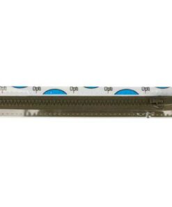 Krampenreissverschluss OPTI 5 mm - teilbar  - olivegrün 35 cm