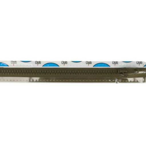 Krampenreissverschluss OPTI 5 mm - teilbar  - olivegrün 35 cm