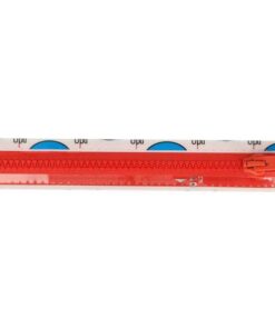Krampenreissverschluss OPTI 5 mm - teilbar  - hellrot 30 cm