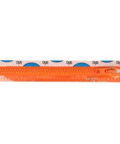 Krampenreissverschluss OPTI 5 mm - teilbar  - orange 40 cm