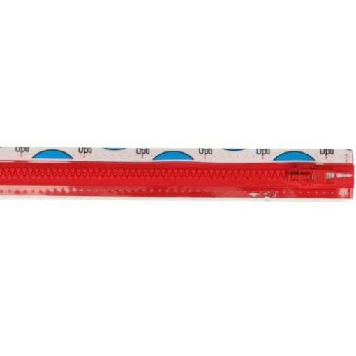 Krampenreissverschluss OPTI 5 mm - teilbar - rot 40 cm