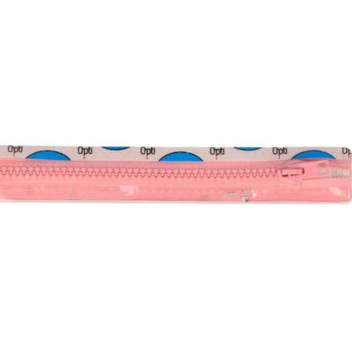 Krampenreissverschluss OPTI 5 mm - teilbar  - rosa 55 cm