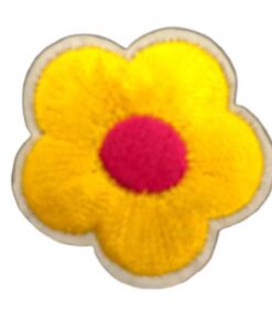 Applikation - aufbügelbar - Blume - gelb