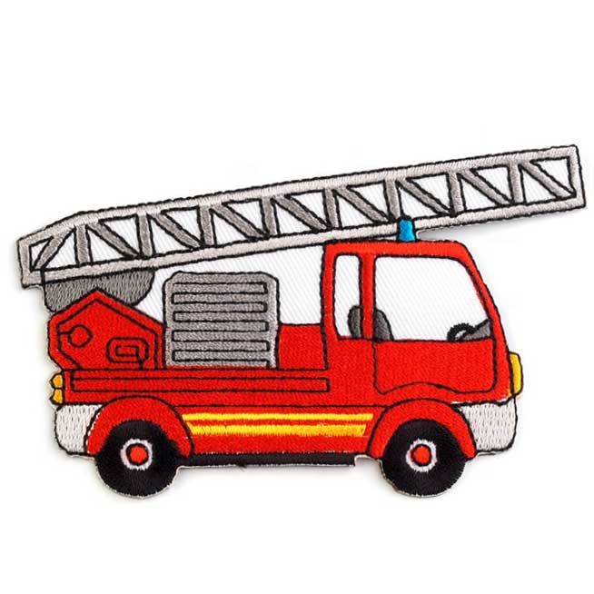 Applikation - aufbügelbar - Feuerwehrauto