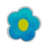 Applikation - aufbügelbar - Blume - blau