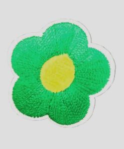 Applikation - aufbügelbar - Blume - grün