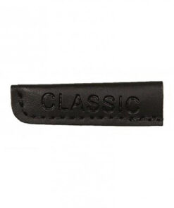 Kordelenden "Classic" 19 mm x 50 mm Kunstleder - schwarz