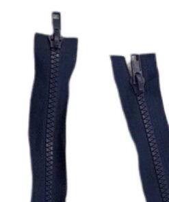 Krampenreissverschluss 5 mm - teilbar  2 Schieber - dunkelblau 90 cm