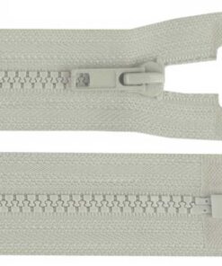 Krampenreissverschluss 5 mm - teilbar - beige 60 cm