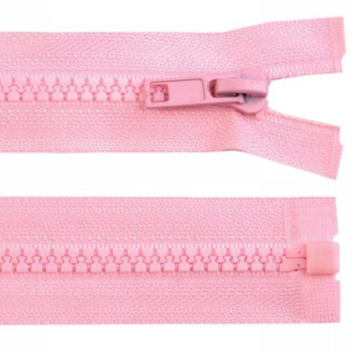 Krampenreissverschluss 5 mm - teilbar - rosa