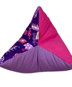 Leseknochen / Nackenkissen - Kronen lila / pink