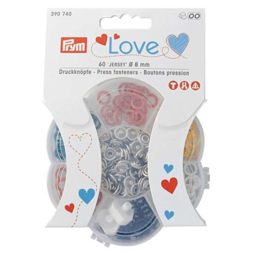 Jersey Druckknöpfe Prym Love "Colour" - 60 Stück