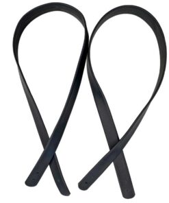 Taschengriffe Kunstleder Wooly Hugs (Paar) - schwarz