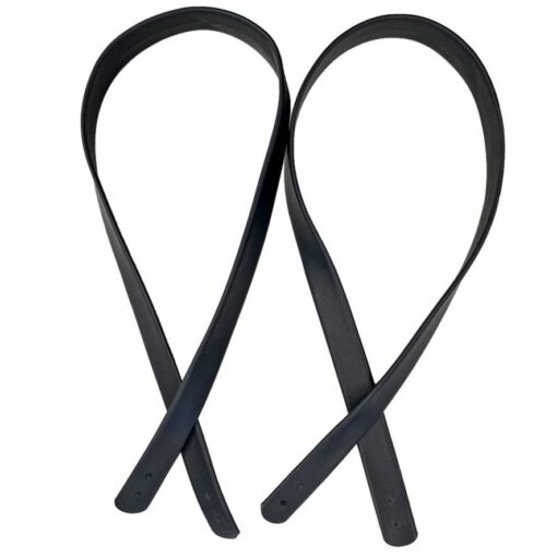 Taschengriffe Kunstleder Wooly Hugs (Paar) - schwarz