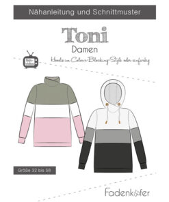 Papierschnittmuster Pulli Toni Gr. 32-58 - Fadenkäfer