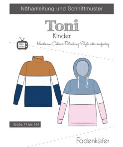 Papierschnittmuster Pulli Toni Gr. 74-164 - Fadenkäfer