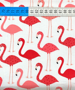 Baumwolle - Robert Kaufman Flamingo pink / weiss