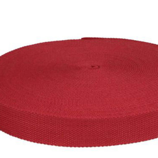 Gurtband 32 mm Baumwolle - dunkelrot