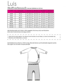 Papierschnittmuster Luis Wickeljacke und Hose Kinder Gr 74-128 - Fadenkäfer