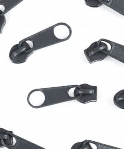 Metallschieber für 3 mm Reissverschluss - hellgrau