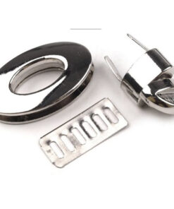 Taschenverschluss drehbar oval - nickel