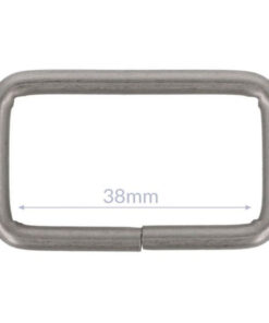 Trägerschnalle / Schlaufe - 30mm / 40mm - nickel matt