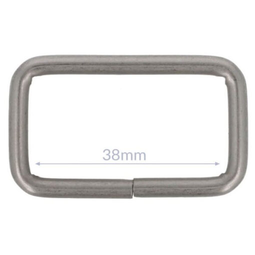 Trägerschnalle / Schlaufe - 30mm / 40mm - nickel matt