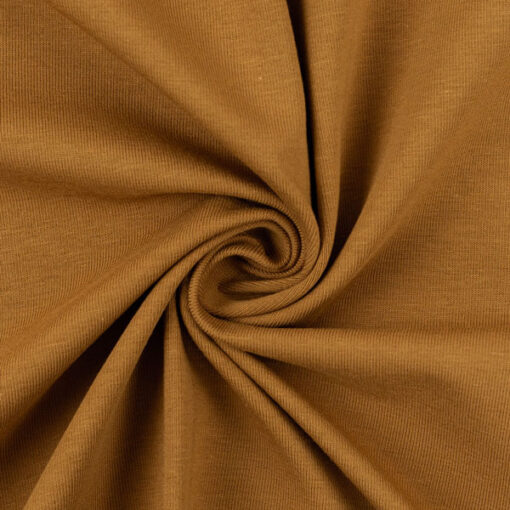 Jersey Baumwolle - "Vanessa" - uni ocker HW