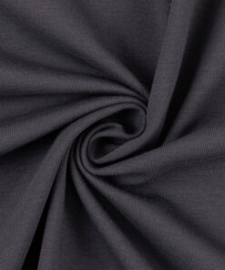 Jersey Baumwolle - "Vanessa" - uni anthrazit HW
