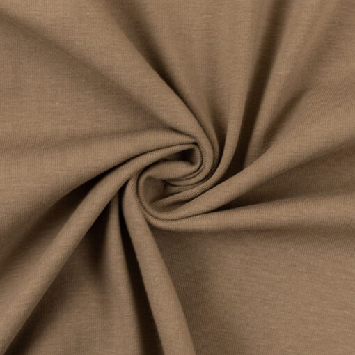 Jersey Baumwolle - "Vanessa" - uni karamell