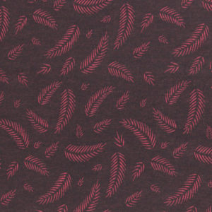 Jacquardjersey - "Twigs by Lycklig design" - dunkelgrau / pink