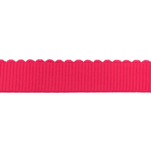 Gummiband 40 mm - Zackenrand - pink