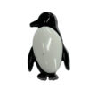 Kunststoffknopf Pinguin - schwarz / weiss