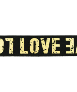 Gummiband 40 mm - Love - schwarz / gold