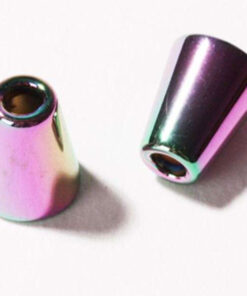 Kordelende - Metall - rainbow