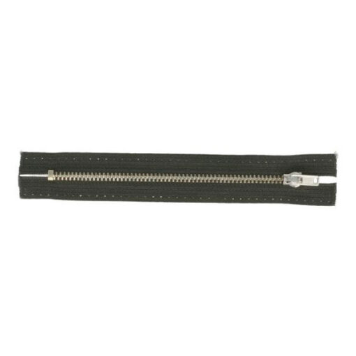 Hosenreissverschluss OPTI 4.2 mm 10 cm + 12 cm - dunkelgrau / nickel