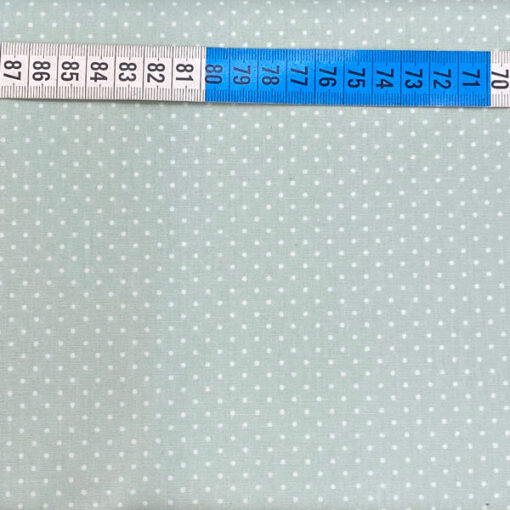 Baumwolle - Minipunkte 2 mm - mint / weiss