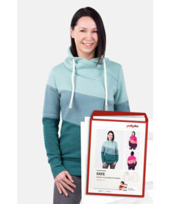 Papierschnittmuster Colourblock Sweater "Faye" Damen Gr 32-54 - Pattydoo
